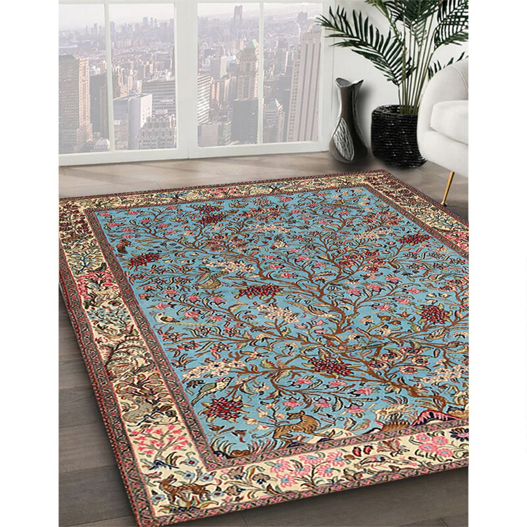 Canora Grey Cevon Machine Woven / Power Loomed Pink/Blue/Beige Rug